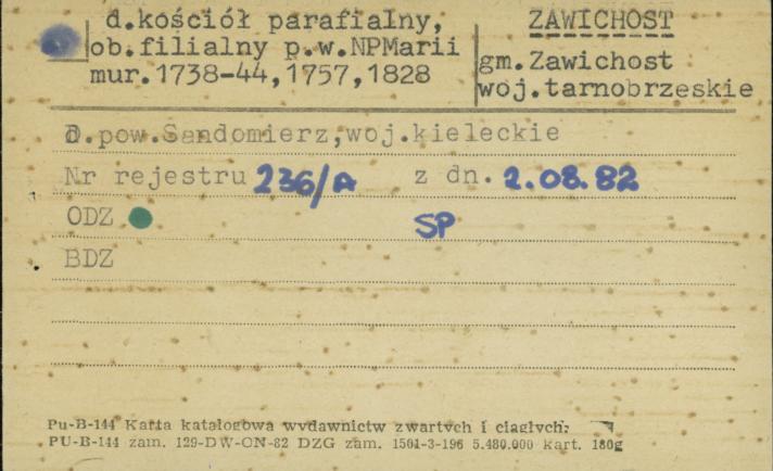 kościół parafialny, ob. filialny p.w. NP Marii, skan 1