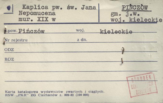 kaplica pw. św. Jana Nepomucena, skan 1