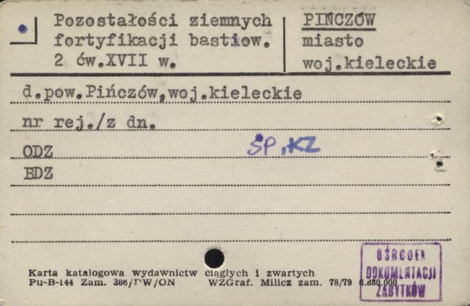 pozostałości ziemnych fortyfikacji bastiow., skan 1