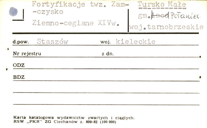 fortyfikacja tzw. Zamczysko, skan 1