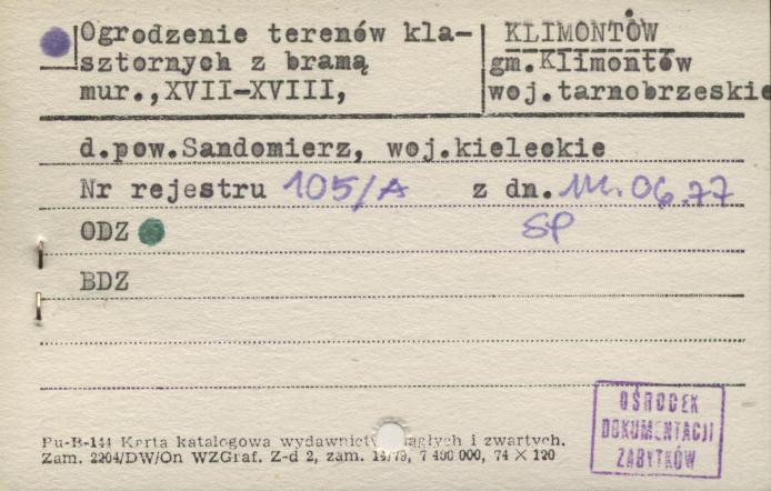ogrodzenie terenów klasztornych z bramą, skan 1