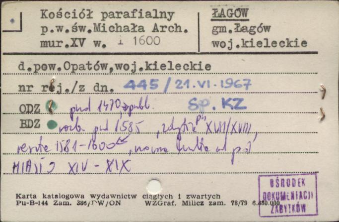kościół parafialny p.w. św. Michała Arch., skan 1