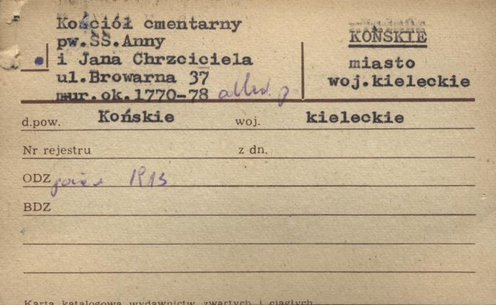kościół cmentarny p.w. św. Anny i Jana Chrzciciela, skan 1
