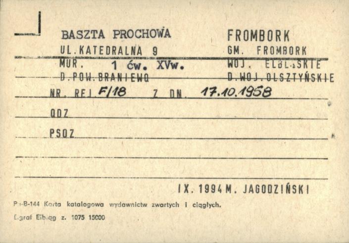 Baszta Prochowa, skan 1