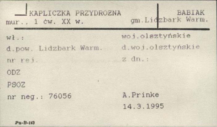 kapliczka przydrożna, skan 1