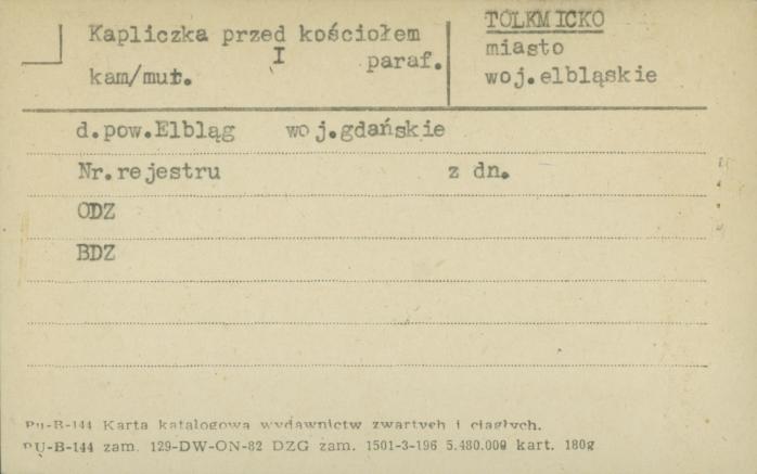 kapliczka przed kościołem paraf., skan 1