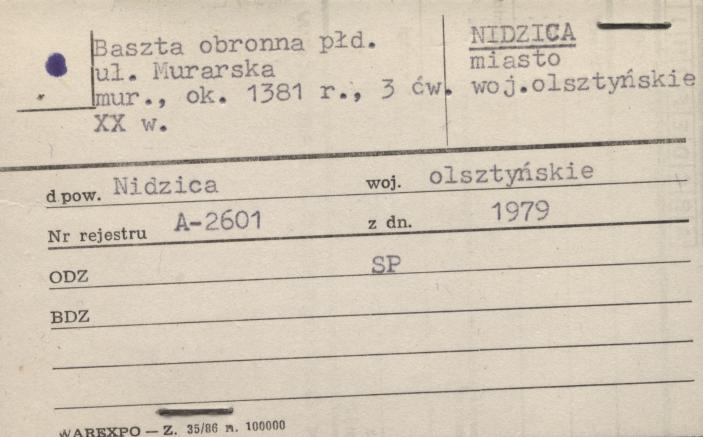 baszta południowa, skan 1