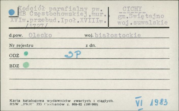 kościół par. pw. Matki Boskiej Częstochowskiej, skan 1