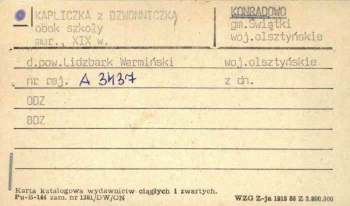 kapliczka z dzwonniczką, skan 1