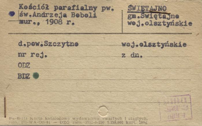 kościół parafialny pw. św. Andrzeja Boboli, skan 1