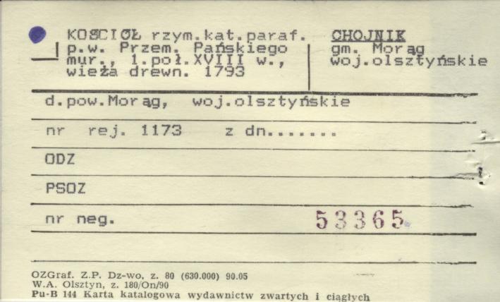 kościół rzym. kat. paraf. pw. Przem. Pańskiego, skan 1