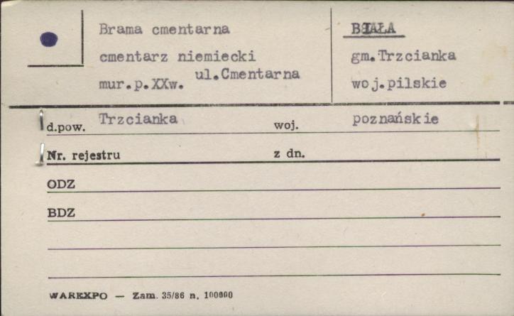 brama cmentarna - cmentarz niemiecki, skan 1
