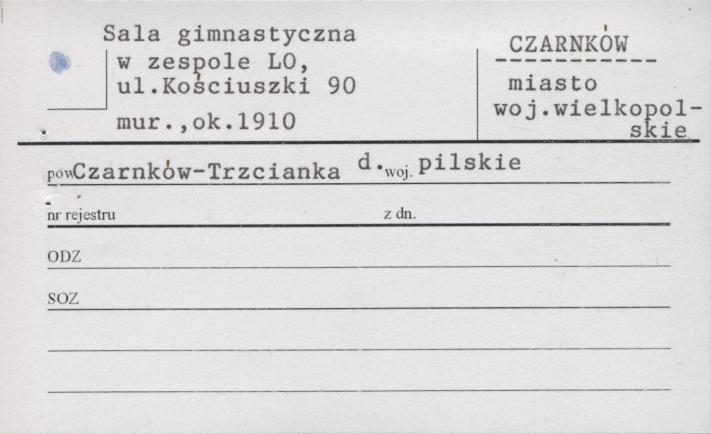 sala gimnastyczna w zespole LO, skan 1