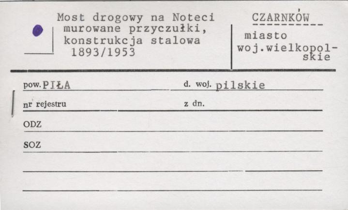 most drogowy na Noteci, skan 1