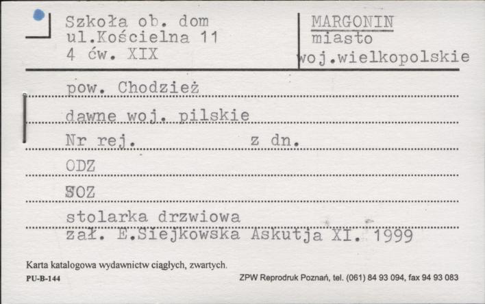 szkoła, ob. budynek mieszkalny, skan 1