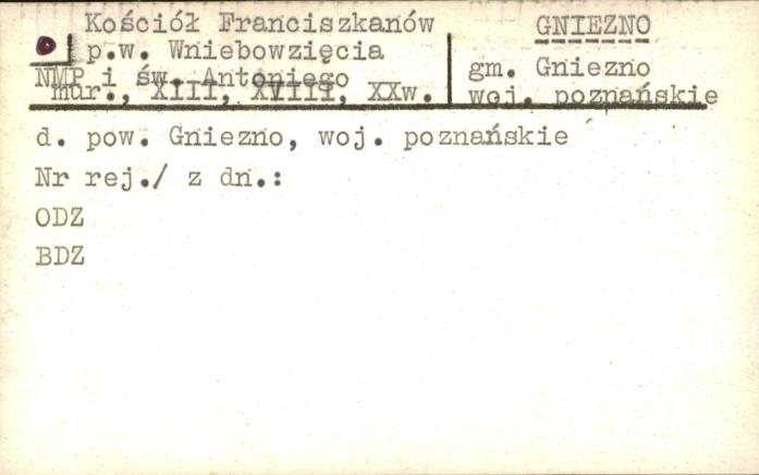 kościół franciszkanów pw. Wniebowzięcia Najświętszej Marii Panny i św. Antoniego, skan 1