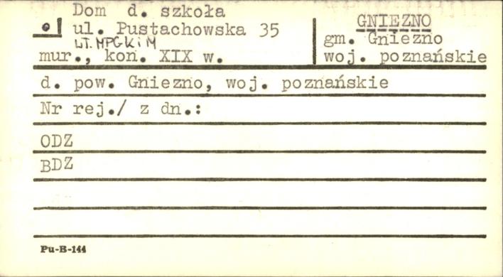 szkoła, ob. budynek mieszkalny, skan 1