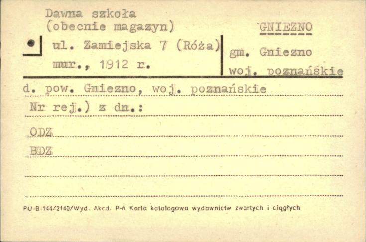 dawna szkoła (obecnie magazyn), skan 1
