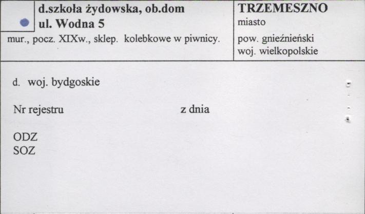 szkoła żydowska, ob. dom, skan 1