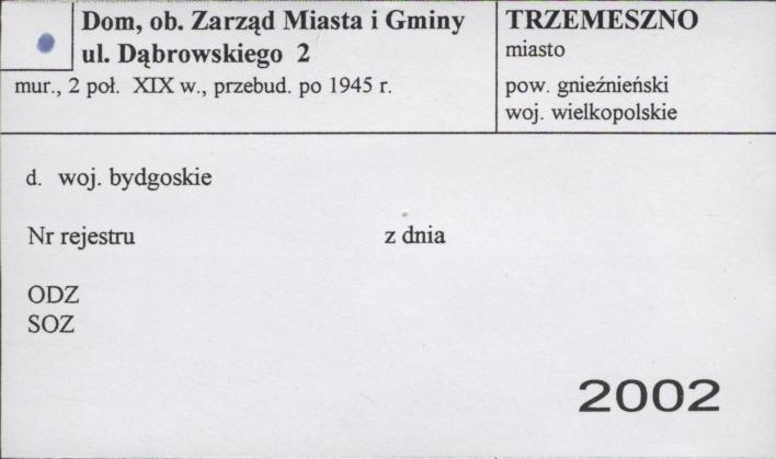 dom, ob. Zarząd Miasta i Gminy, skan 1