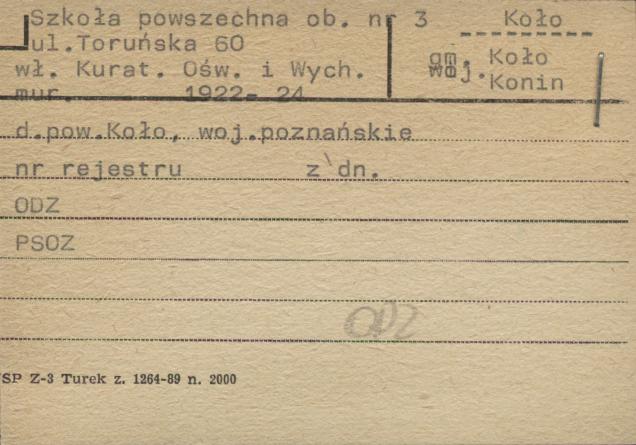 Szkoła Powszechna, ob. nr 3, skan 1