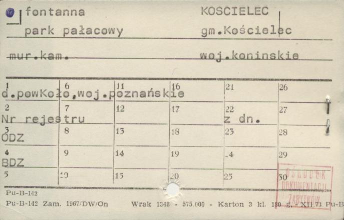 fontanna, park pałacowy, skan 1