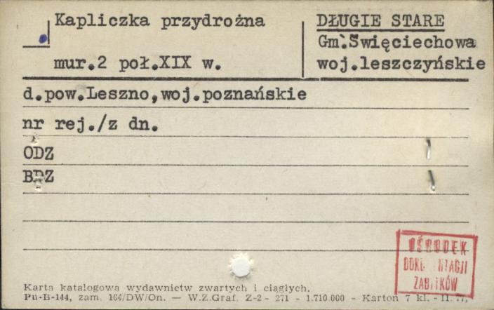 kapliczka przydrożna, skan 1