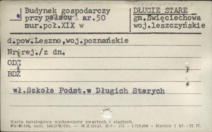 dom mieszkalny, budynek gospodarczy przy pałacu w zespole dworsko-parkowym, skan 1