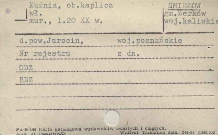 kuźnia, ob. kaplica, skan 1