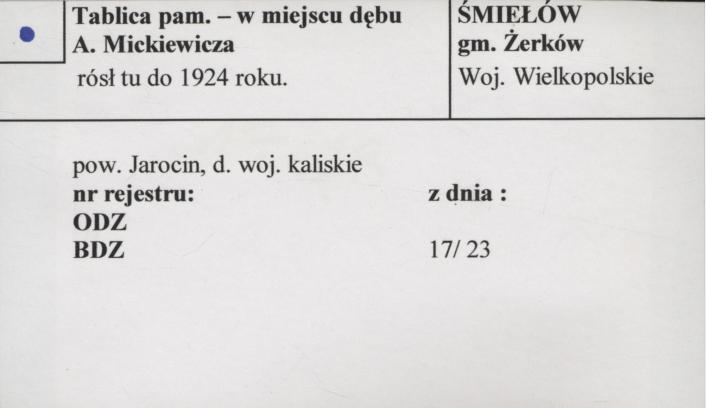 tablica pam. na miejscu dębu, skan 1