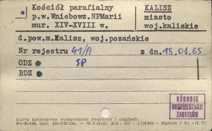 kościół rzym.-kat. par. pw. Wniebowzięcia Najświętszej Marii Panny, skan 1