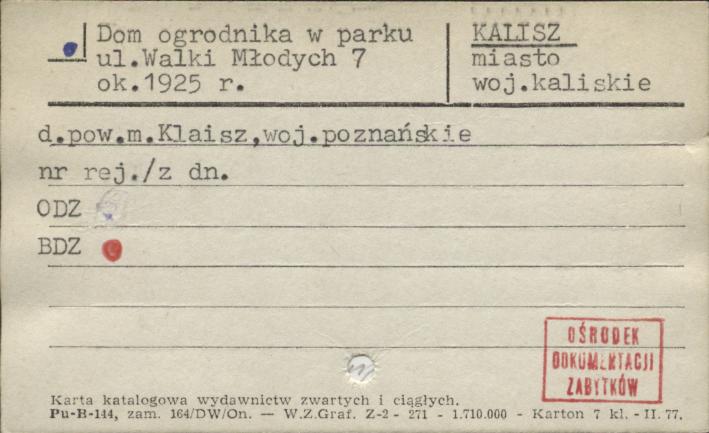 dom ogrodnika w parku, skan 1