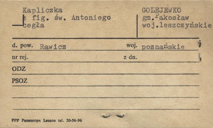 kapliczka z figurą św. Antoniego, skan 1