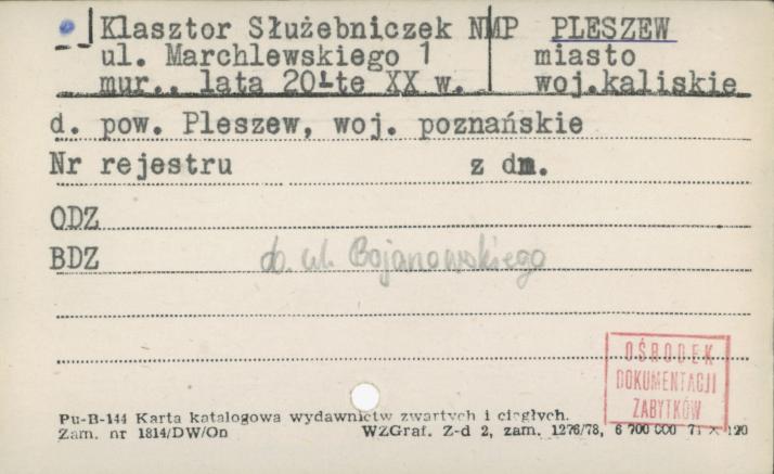 klasztor służebniczek NMP, skan 1