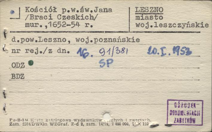 kościół ewangelicki, ob. rzym.-kat. par. pw. św. Jana Chrzciciela, skan 1