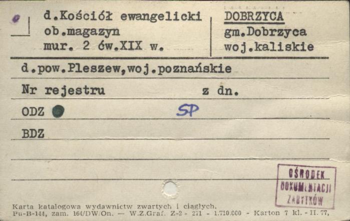 kościół ewangelicki ob. magazyn, skan 1