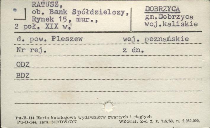 ratusz, ob. bank spółdzielczy, skan 1
