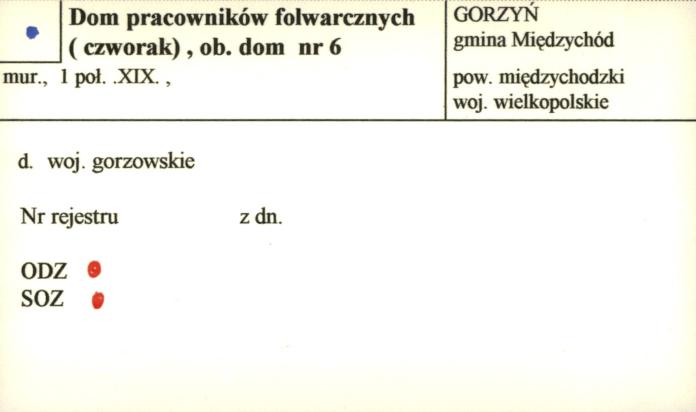 dom pracowników folwarcznych, czworak, skan 1