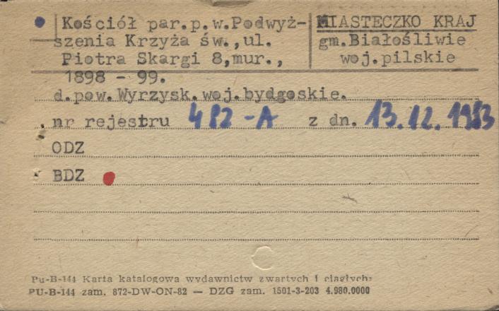 kościół par. pw. Podwyższenia Krzyża Św., skan 1