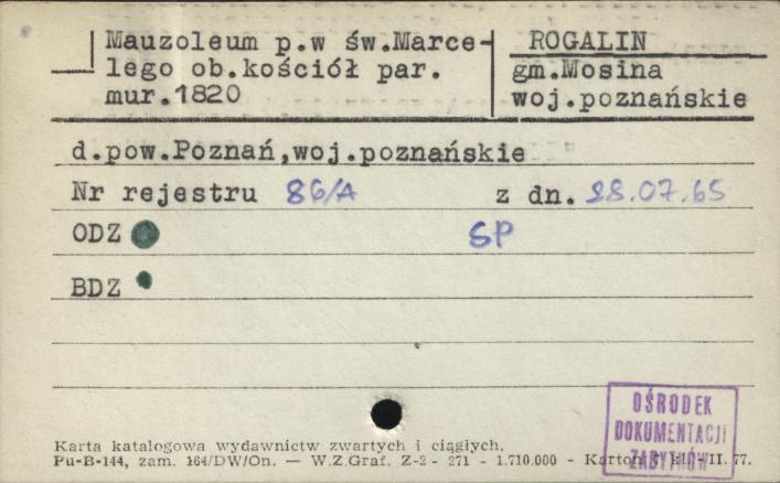 kaplica pałacowa, ob. kościół rzym.-kat. par. pw. św. Marcelina, skan 1