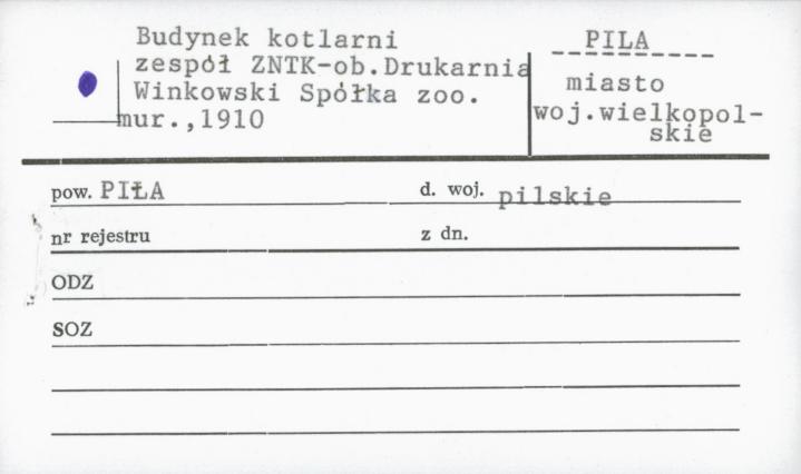 budynek kotlarni, zespół Zakłady Naprawcze Taboru Kolejowego - ob. Drukarnia Winkowski, skan 1