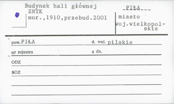 budynek hali głównej Zakłady Naprawcze Taboru Kolejowego, skan 1