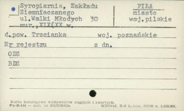syropiarnia Zakładu Ziemniaczanego, skan 1