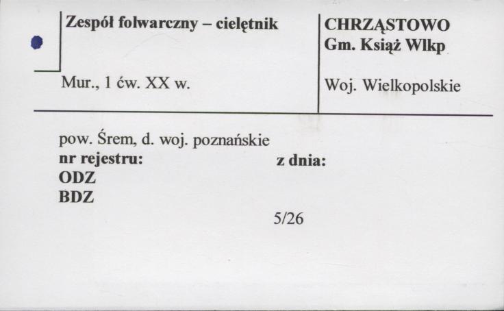 zespół folwarczny - cielętnik, skan 1
