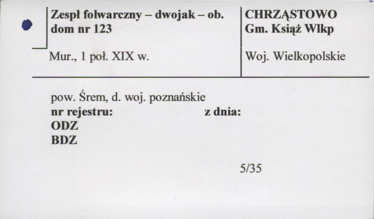 zespół folwarczny - dwojak - ob. dom, skan 1