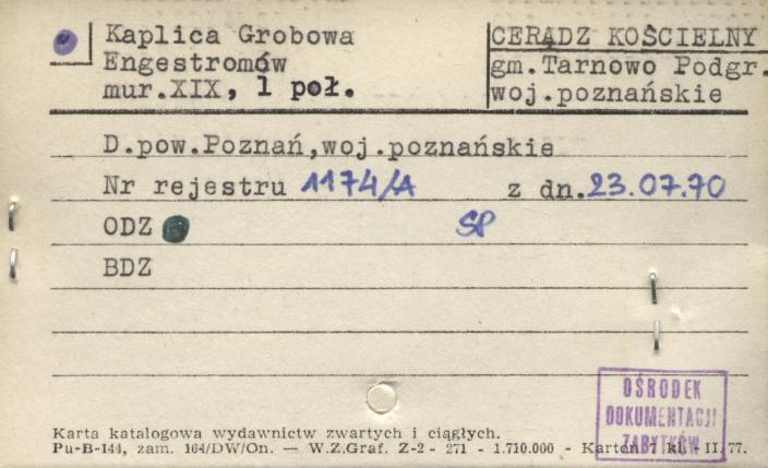 kaplica grobowa Engestromów, skan 1