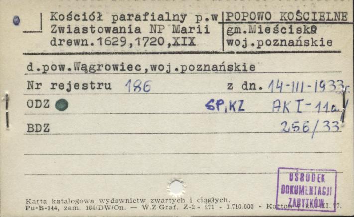kościół par. pw. Zwiastowania Najświętszej Marii Panny, skan 1