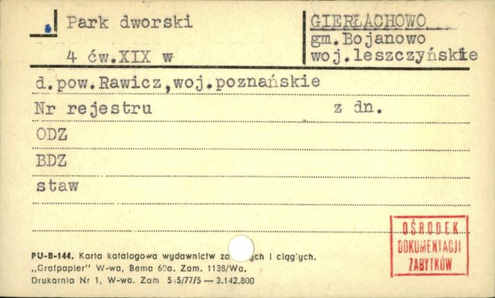 park dworski, skan 1