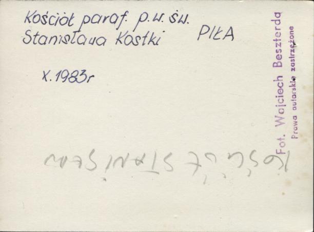 kościół ewangelicki, ob. rzym.-kat. par. pw. św. Stanisława Kostki, skan 5