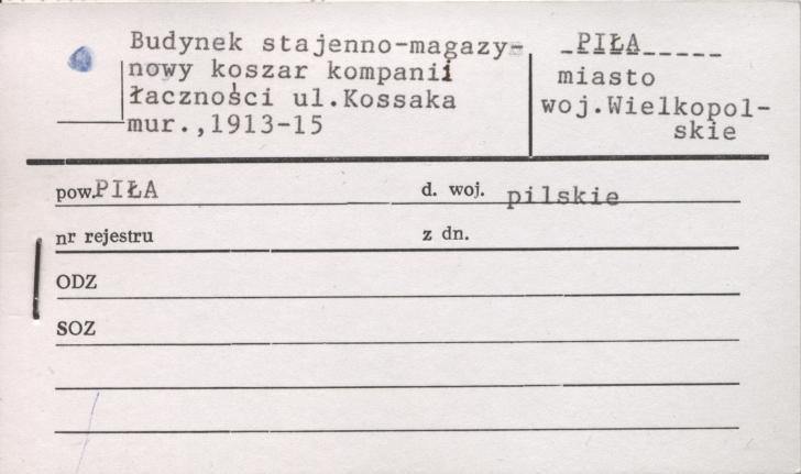 budynek stajenno-magazynowy koszar kompanii łączności, skan 1